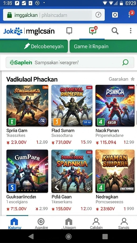 789rp - Screenshot kedua menunjukkan karakter unik yang dapat dimainkan.