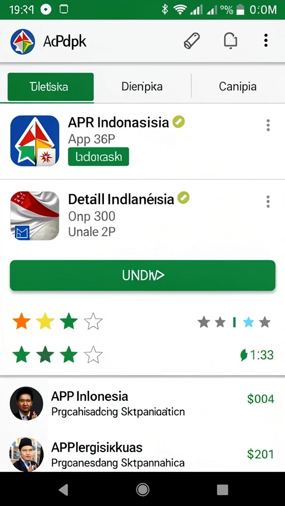 api77 - Tampilan awal aplikasi API77 yang menarik.