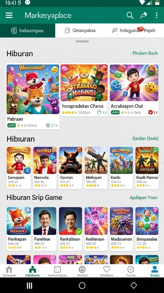 filter303 - Screenshot tampilan awal game FILTER303 yang penuh warna.