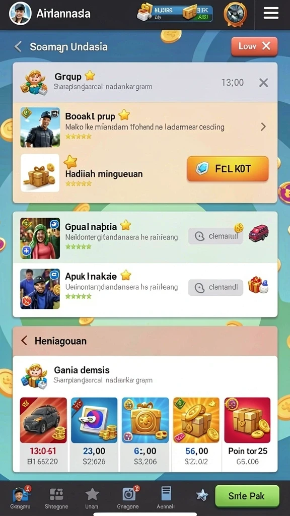 hw777 - Karakter karakter unik yang bisa dipilih oleh pemain.