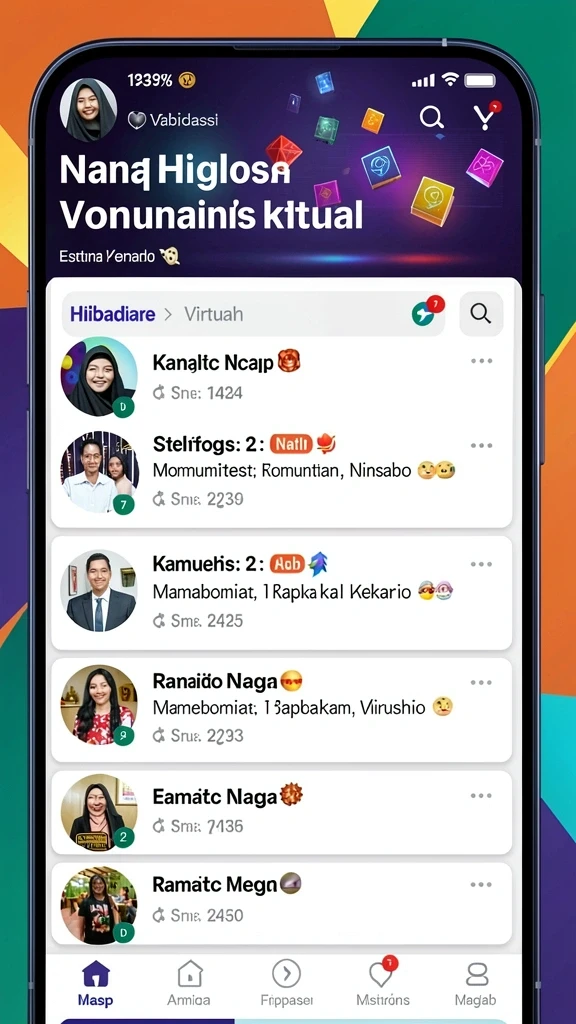 ompong188 - Screenshot fitur interaksi antar pemain di OMPONG188.